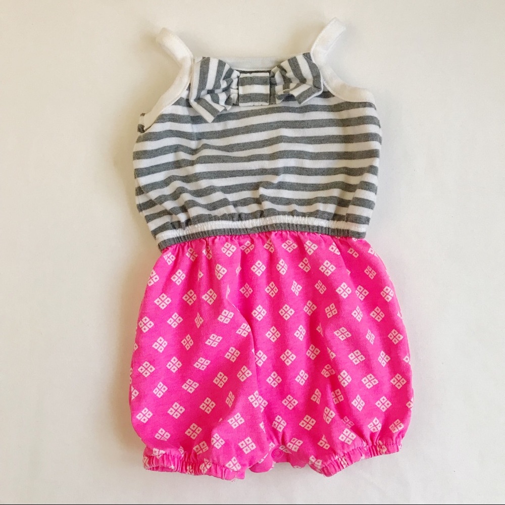 CHEROKEE Spaghetti Strap Romper with Bow